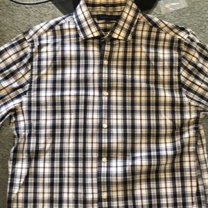 Tommy Hilfiger slim fit plaid dress shirt